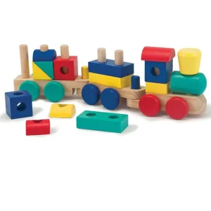 قطار اسباب بازی چوبی مدل ساختنی