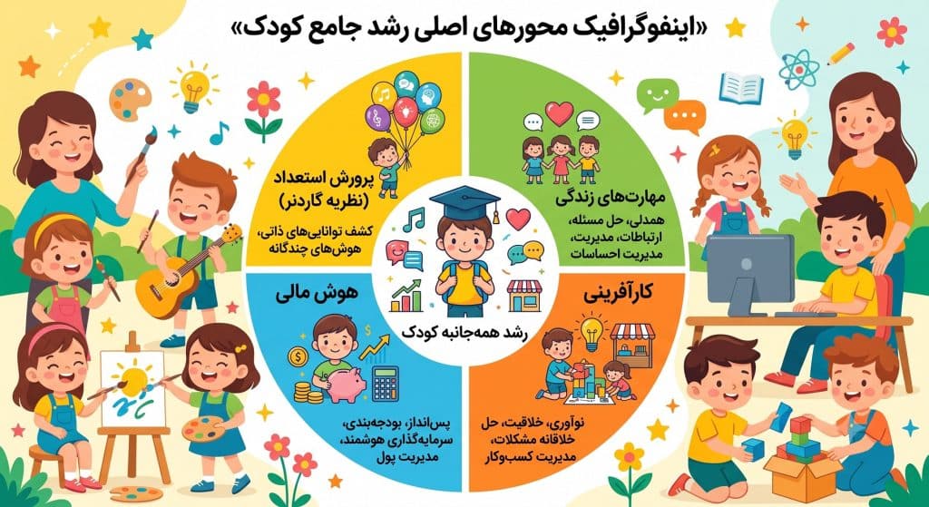 نموار ابعاد رشد کودک
